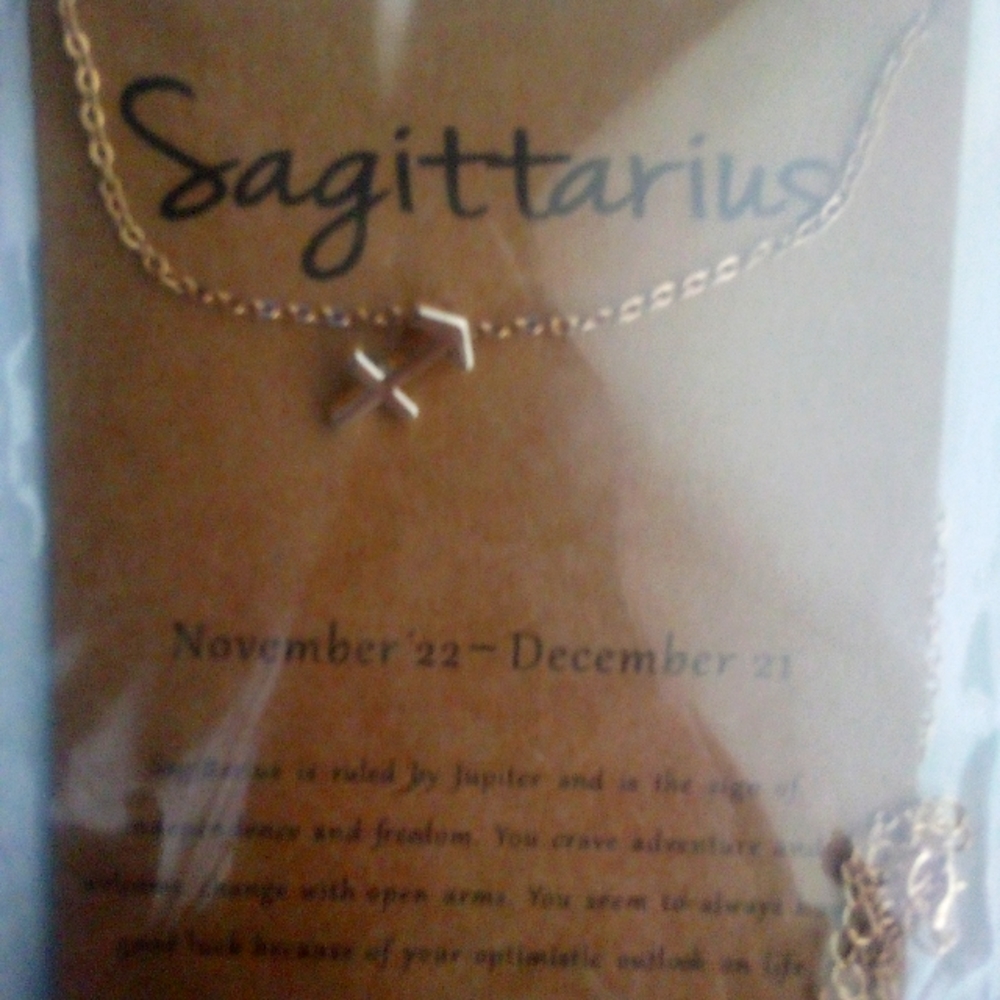 Zodiac Charm And Chain Sagittarius